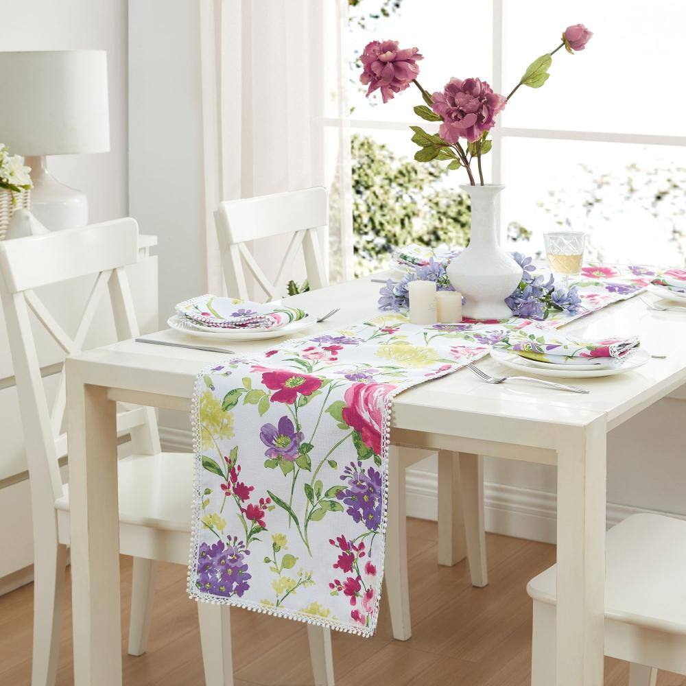 "Sophia Pom Pom Table Runner, Multicolor - 13""W x 70""L" price history on PriceWatchPro