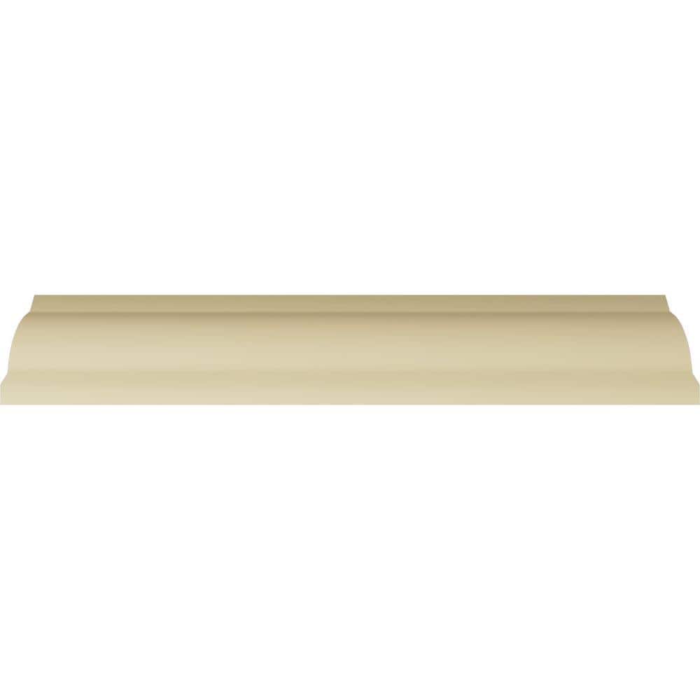Primed White Polyurethane Geometric Crown Moulding Sample