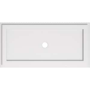 32 in. W x 16 in. H x 2 in. ID x 1 in. P Rectangle Architectural Grade PVC Contemporary Ceiling Medallion