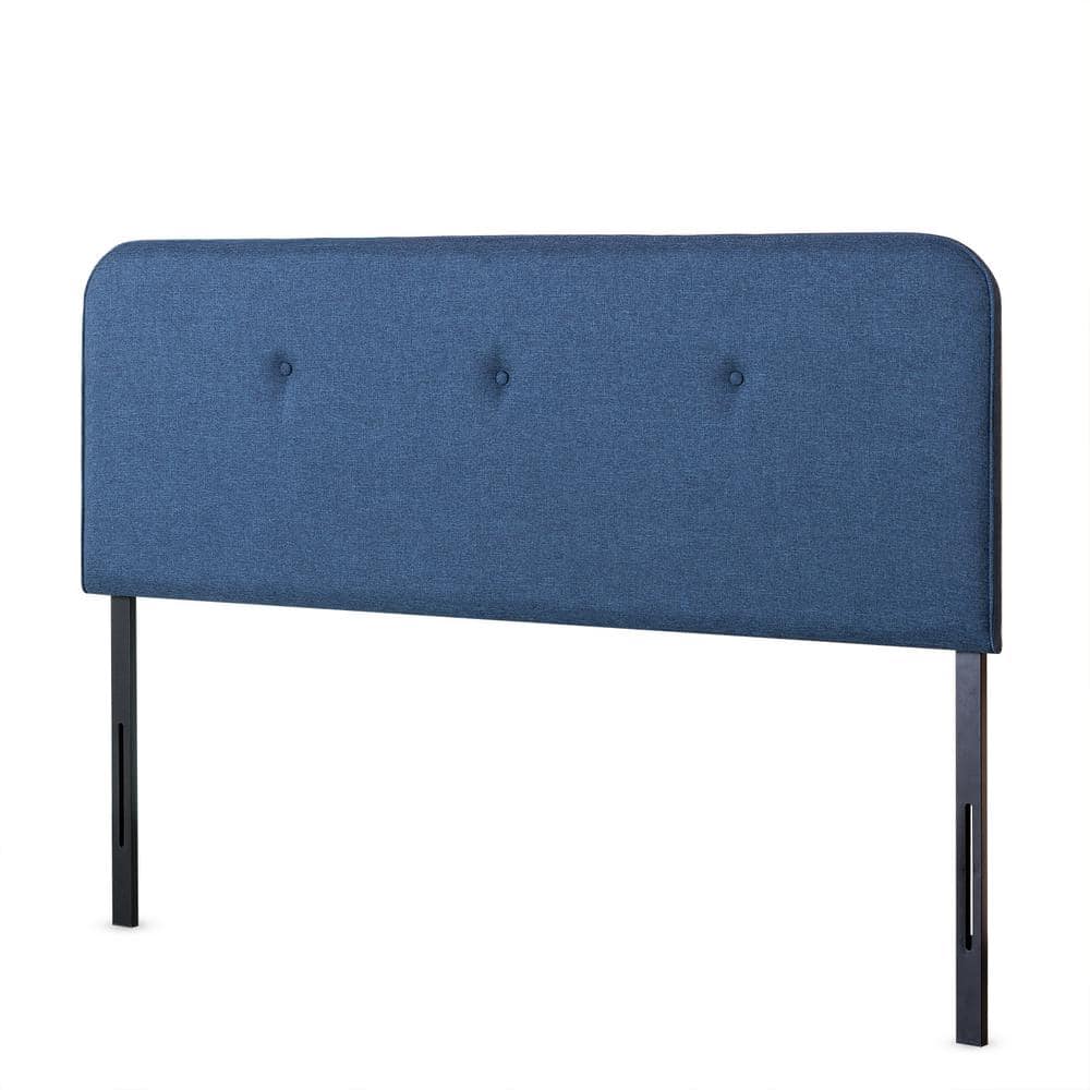 Zinus Wendy Navy Queen Upholstered Headboard HDBDHDNQ The Home Depot