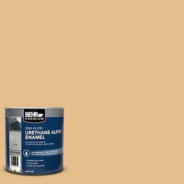 1 qt. #330D-4 Warm Muffin Semi-Gloss Enamel Urethane Alkyd Interior/Exterior Paint