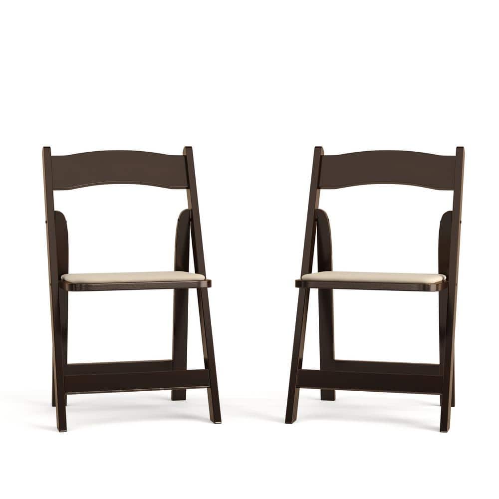 Carnegy Avenue Fruitwood Wood Folding Chair (2-Pack) CGA-XF