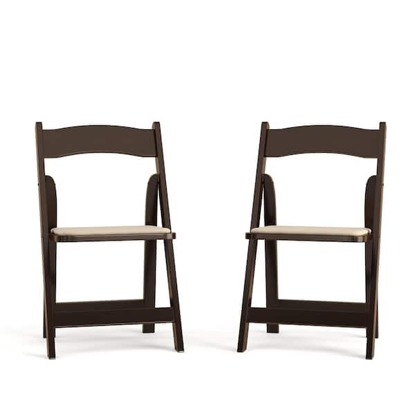 Carnegy Avenue Fruitwood Wood Folding Chair (2-Pack) CGA-XF