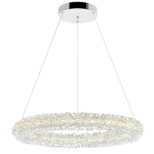 CWI Lighting Arielle LED Chandelier With Chrome Finish
