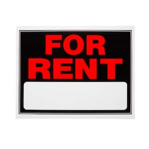 15 in. x 19 in. Plastic for Rent Sign