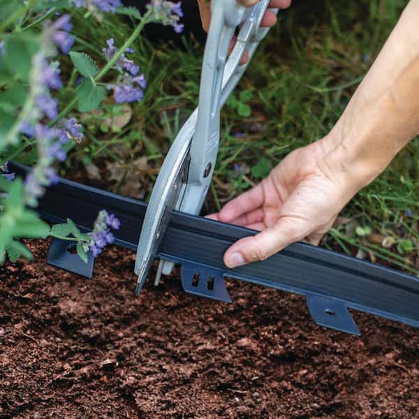 25' Black No-Dig Landscape Edging Kit