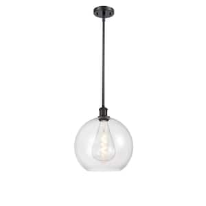 Athens 1 Light Oil Rubbed Bronze Globe Pendant Light with Clear Glass Shade