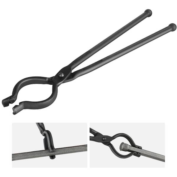 Beginner Blacksmith Tongs Set Wolf Jaw Plus V-bit Tongs Blacksmith Forge  Tongs