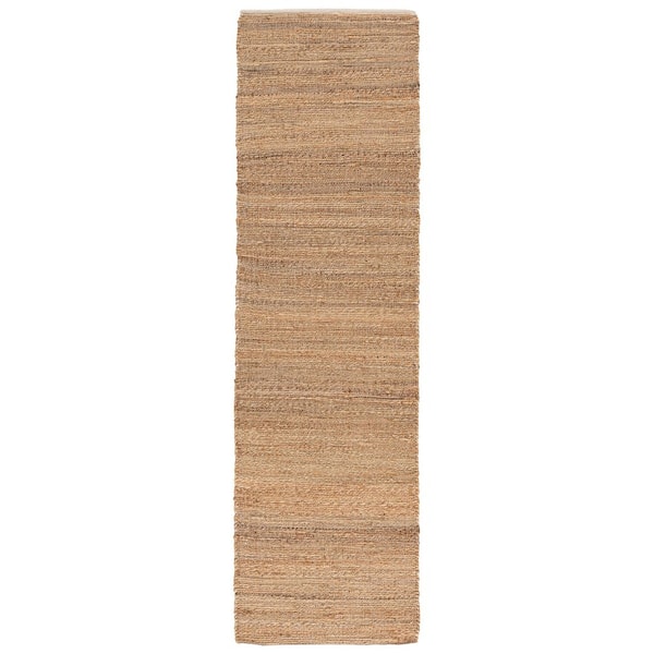 Natural Fiber 2 x 8 Natural/Ivory Ribbed NFB662B Runner Rug