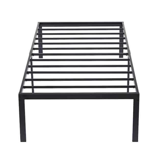 Have A Question About VECELO Tall Bed Frames Black, Metal Frame Twin ...