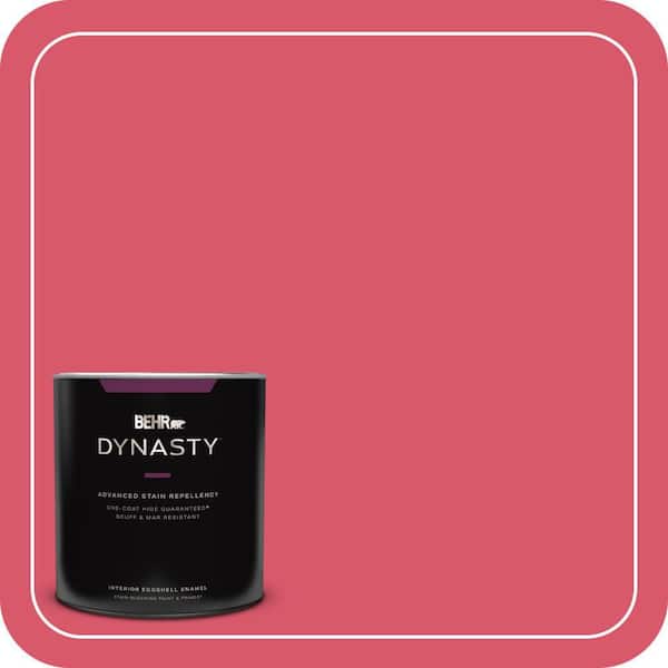 BEHR DYNASTY 1 qt. #130B-6 Dragon Fruit Eggshell Enamel Interior Stain-Blocking Paint and Primer