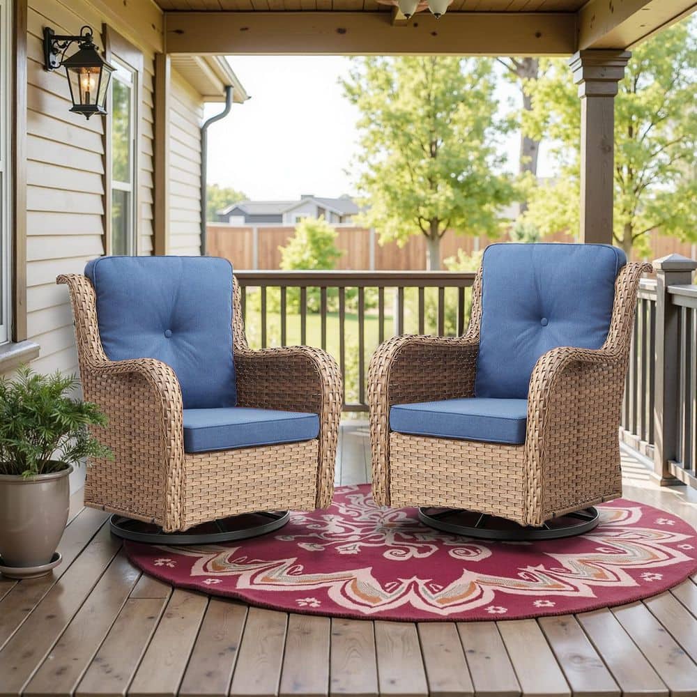 椅子(チェア)・スツール ACME Furniture / WICKER EASY CHAIR NAVY Amazon.com: Acme Hikre Wicker Patio Lounge Chair and Side
