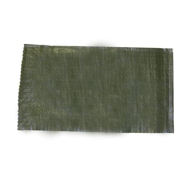 Green Sandbag Sandbags Will Hold 50 Pounds Of Sand Polypropylene Olive Drab (1,000) In | Whizz Sandbags