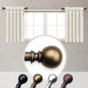 Magdelena 5/8 inch Side Curtain Rod 12-20 inch long (Set of 2) - Antique Gold