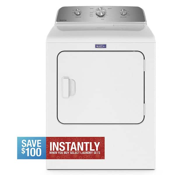 7.0 cu. ft. Vented Gas Dryer in White