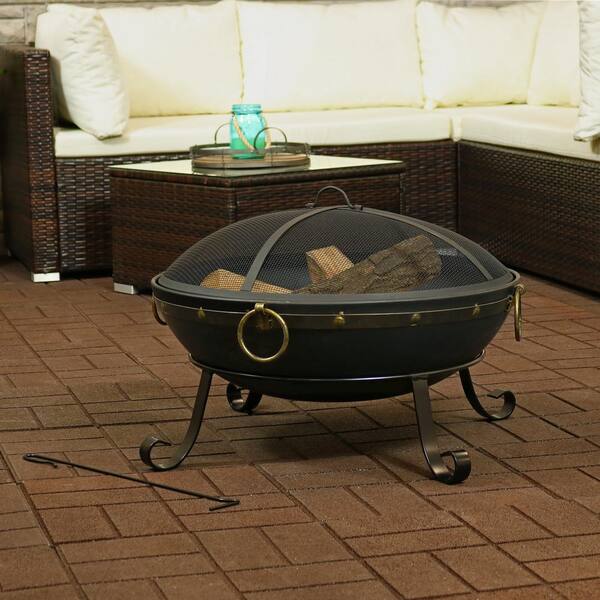 25 Inch Victorian Steel Fire Bowl, 25 Fire Pit Bowl