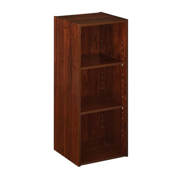 Stackable 31.5 in. H x 12.13 in. W x 11.63 in. D Laminate 3-Cube Storage Organizer