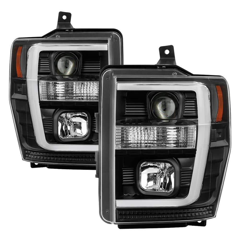 Ford F250/350/450 Super Duty 08-10 Version 2 Projector Headlights - Light Bar DRL - Black price history on PriceWatchPro