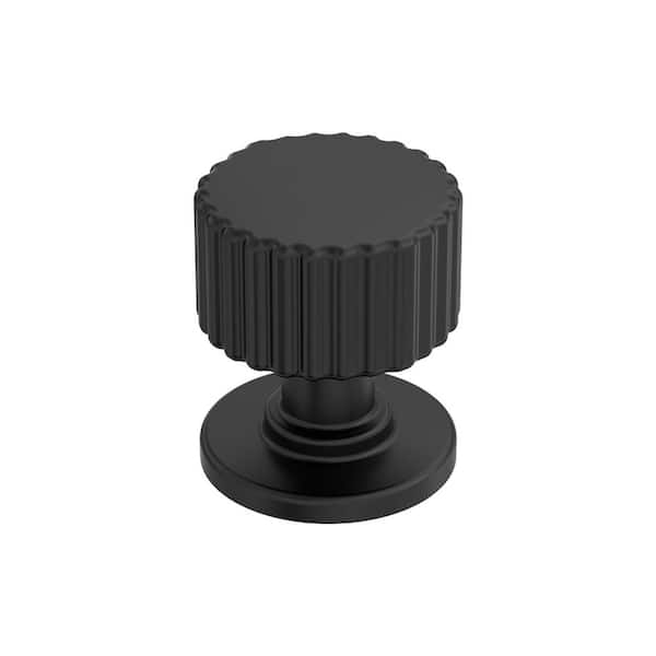 Ballard 1-1/8  in. (29mm) Diameter Matte Black Classic Round Cabinet Knob
