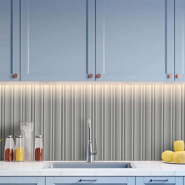 Olden Jewell 7 in. x 16 in. Satin Porcelain Fluted Subway Wall Tile (10.25 sq. ft./Case)