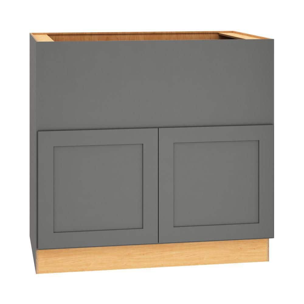 QuickShip Cottage 36 in. W x 24 in. D x 34.5 in. H Assembled Plywood Shaker Farm Sink Base Cabinet in Fossil price history on PriceWatchPro