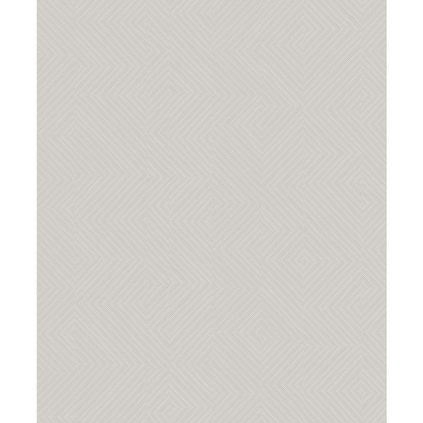 A-Street Prints Ocel Grey Geometric Wallpaper Sample