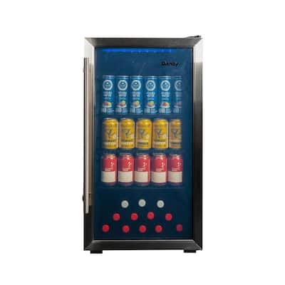Designer 17.5 in. Wide 117-Can Free-Standing Beverage Cooler