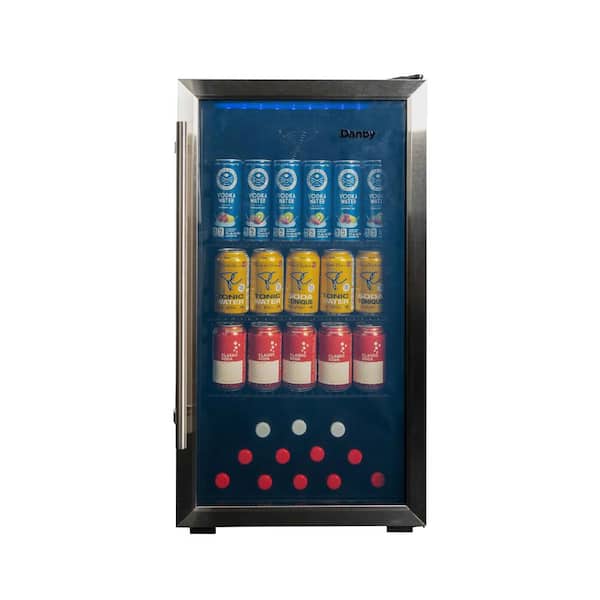 Danby Designer 17.5 in. Wide 117-Can Free-Standing Beverage Cooler