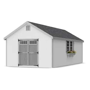 Colonial Williamsburg 12 ft. x 24 ft. Outdoor Wood Storage Shed Precut Kit with Operable Windows and Floor (288 sq. ft.)