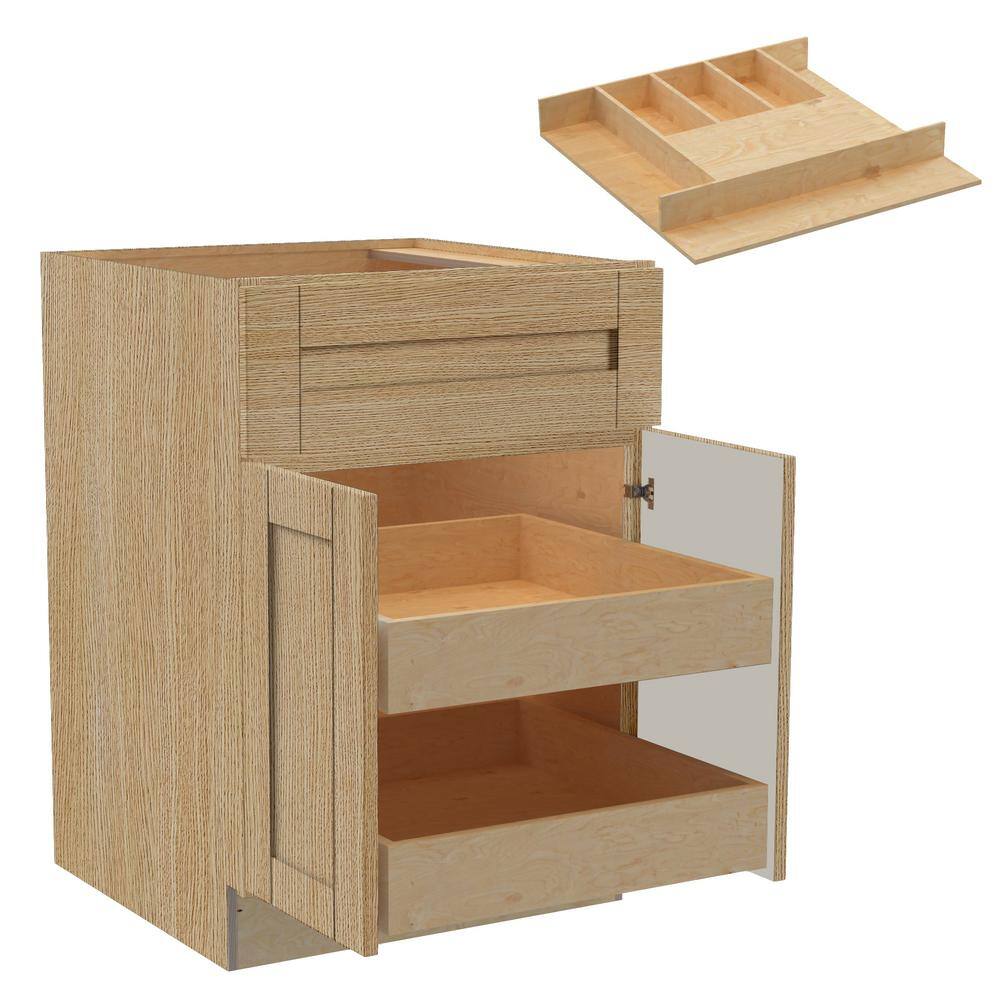 Washington 24 in. W x 24 in. D x 34.5 in. H Assembled Plywood Base Kitchen 