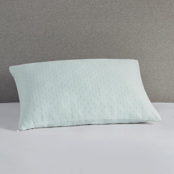Madison Park Rayon from Bamboo Ivory Blend Cover Cooling Memory Foam 20 in. x 28 in. Throw Pillow