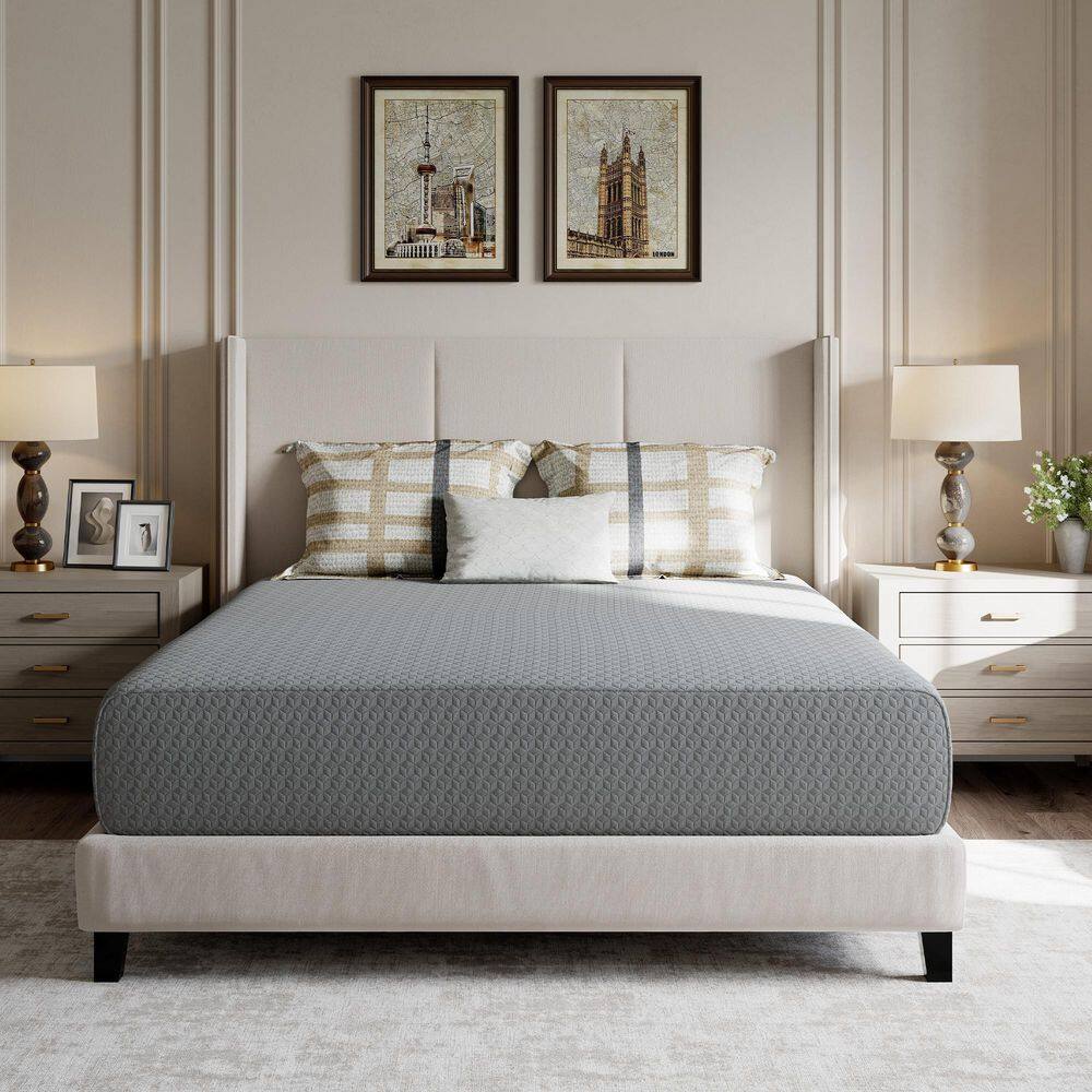 Queen Size Medium Gel Memory Foam 12 in. Two-sided Mattress - thumbnail 9