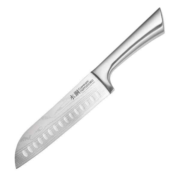 Cuisine::pro DAMASHIRO 6.5 in. Steel Full Tang Santoku Knife