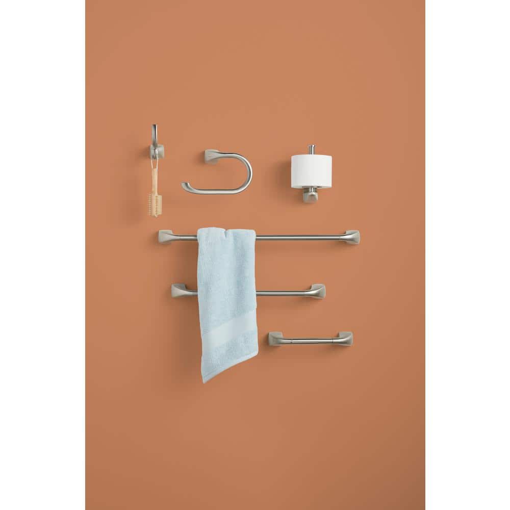 Brushed Nickel 18-Inch Wall Mounted Towel Bar