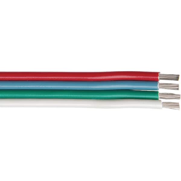 Ancor Flat Ribbon Bonded RGBW Cable, 16/4, 100 ft.