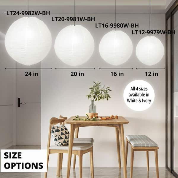 Large paper deals lantern pendant light