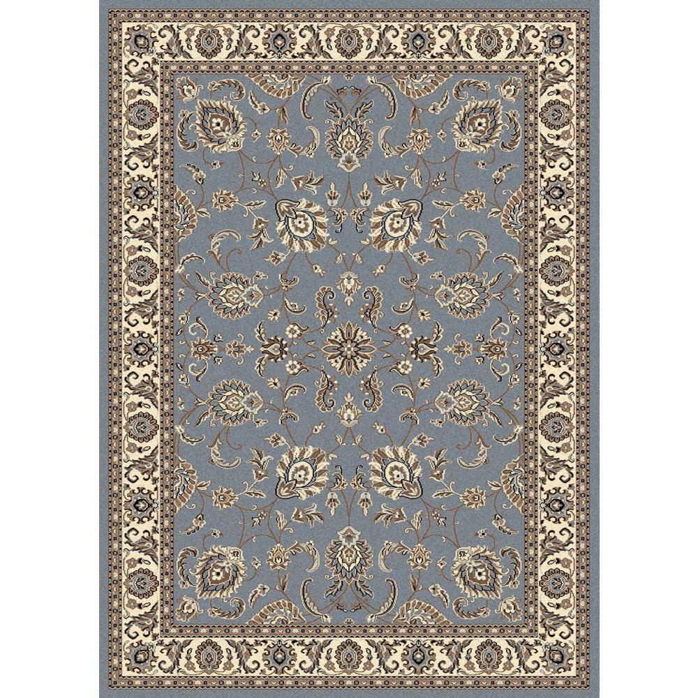 Alba Grey Blue 8 ft. x 11 ft. Traditional Oriental Floral Area Rug price history on PriceWatchPro