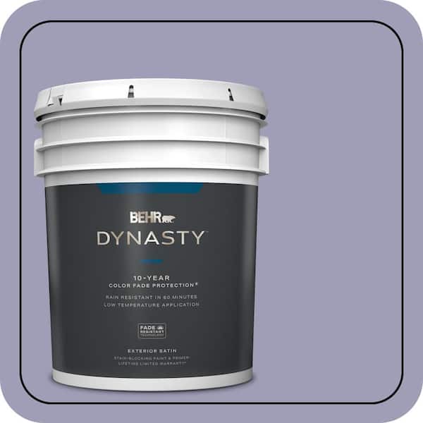BEHR DYNASTY 5 gal. #630F-4 Wild Thistle Satin Enamel Exterior Stain-Blocking Paint & Primer