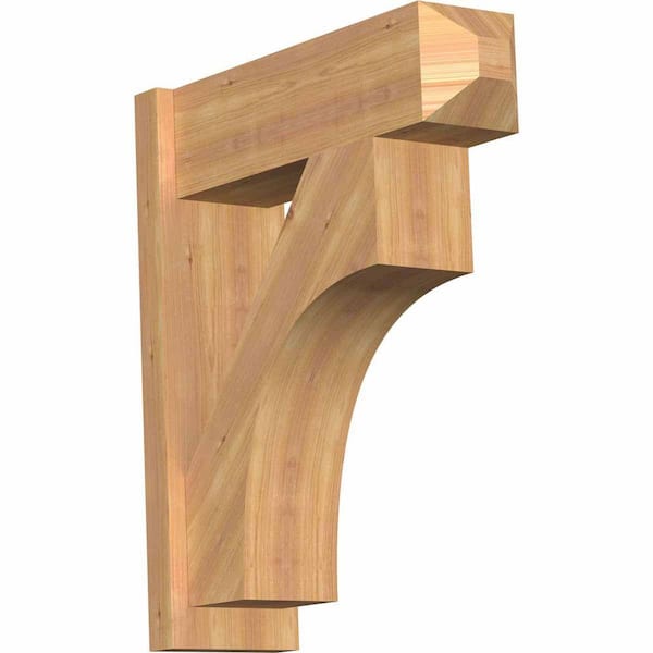 Ekena Millwork 8 in. x 28 in. x 24 in. Westlake Craftsman Smooth Western Red Cedar Outlooker