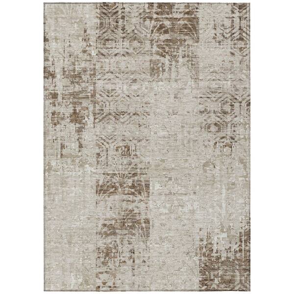 Chantille Machine Washable Indoor/Outdoor Abstract ACN2785 Beige 10 ft. x 14 ft. Area Rug