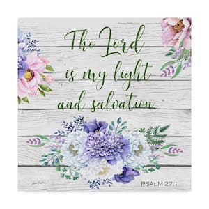 Garden Florals Bible Verse 3 by Jean Plout 14 in. x 14 in.