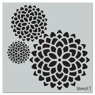 Designer Stencils Karma Mandala Stencil and Free Bonus Stencil