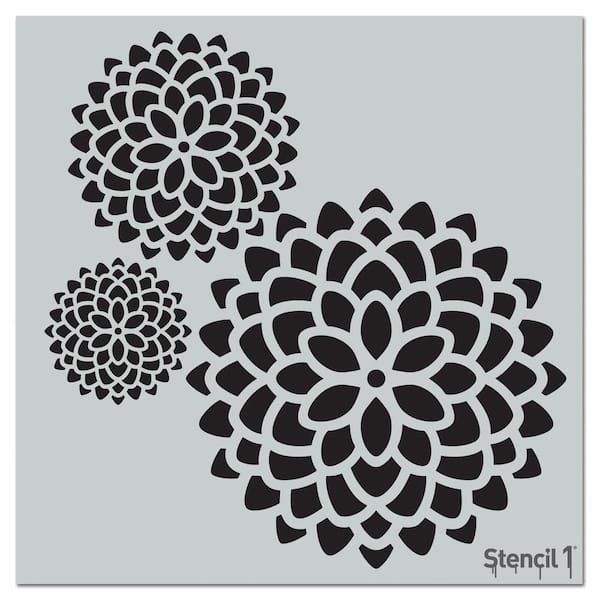 Asana Mandala Stencil & Free Bonus Stencil