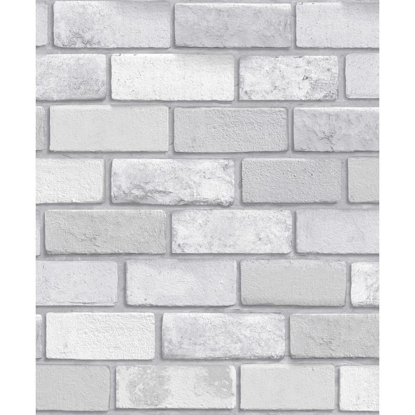 Arthouse Diamond Silver Brick Vinyl Wallpaper