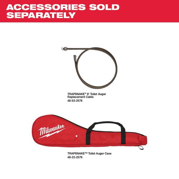 Milwaukee Trap Snake Toilet Auger Plumbing Drain Snake 49162576 The