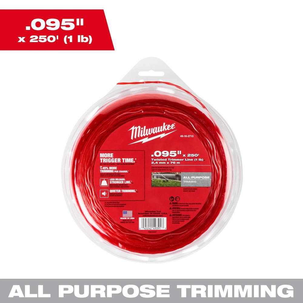 Milwaukee 0.095 in. x 250 ft. Trimmer Line 49-16-2713 - The Home Depot