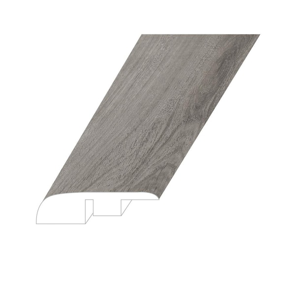null Invicta Keystone Grey 0.59 in. T x 1.38 in. W x 94.49 in. L Vinyl End Cap Molding