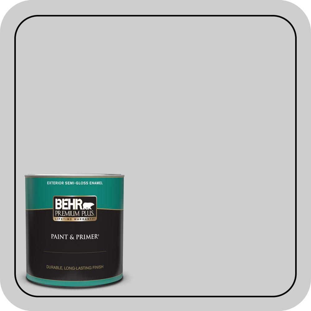 1 qt. #770E-2 Silver Screen color Semi-Gloss Enamel Exterior Paint & Primer price history on PriceWatchPro