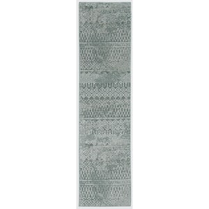 Prale Light Grey 2 ft. 6 in. x 10 ft. Moroccan Runner Rug
