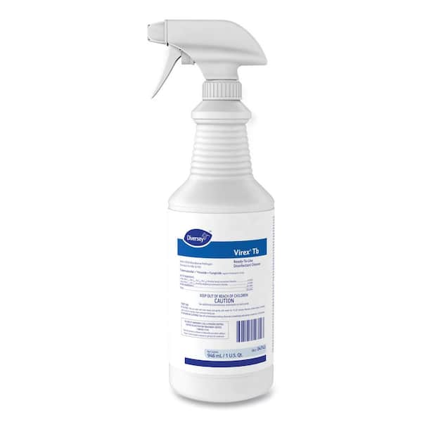 Diversey Virex TB 32 oz. Lemon Scent Liquid Disinfecting All-Purpose Cleaner (12-Pack)